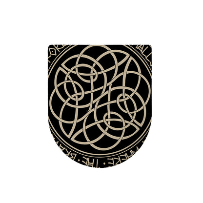Scandinavian Viking Symbol Print Toilet Lid Cover