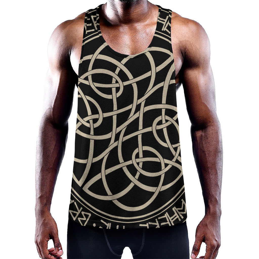 Scandinavian Viking Symbol Print Training Tank Top