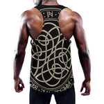 Scandinavian Viking Symbol Print Training Tank Top