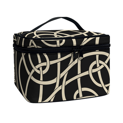 Scandinavian Viking Symbol Print Travel Makeup Bag