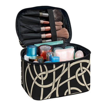 Scandinavian Viking Symbol Print Travel Makeup Bag