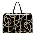 Scandinavian Viking Symbol Print Utility Tote Bag
