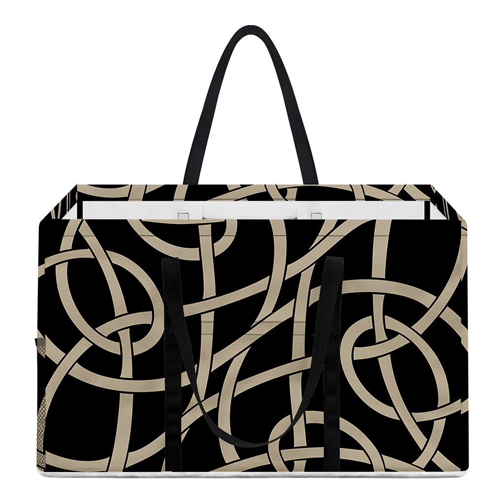Scandinavian Viking Symbol Print Utility Tote Bag