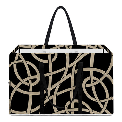Scandinavian Viking Symbol Print Utility Tote Bag