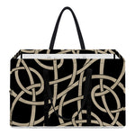 Scandinavian Viking Symbol Print Utility Tote Bag