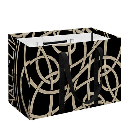 Scandinavian Viking Symbol Print Utility Tote Bag