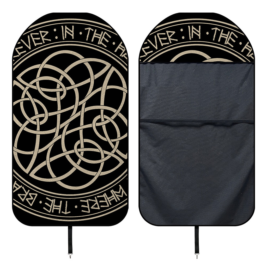 Scandinavian Viking Symbol Print Waterproof Car Seat Cover