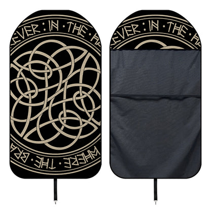 Scandinavian Viking Symbol Print Waterproof Car Seat Cover