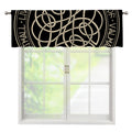 Scandinavian Viking Symbol Print Window Valance