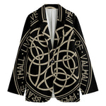 Scandinavian Viking Symbol Print Women's Blazer