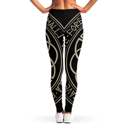 Scandinavian Viking Symbol Print Women's Leggings