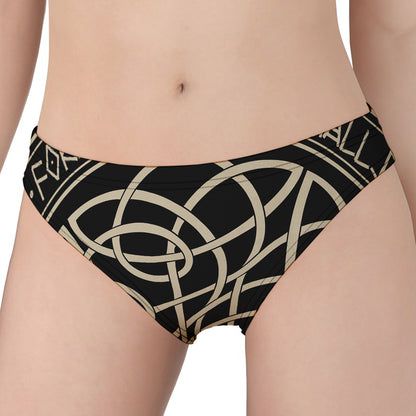 Scandinavian Viking Symbol Print Women's Panties