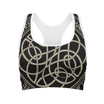 Scandinavian Viking Symbol Print Women's Sports Bra