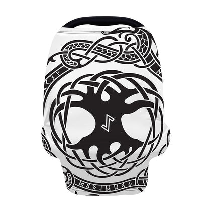 Scandinavian Yggdrasil Print Baby Seat Cover