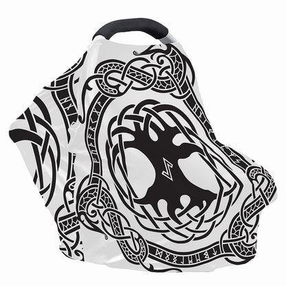 Scandinavian Yggdrasil Print Baby Seat Cover