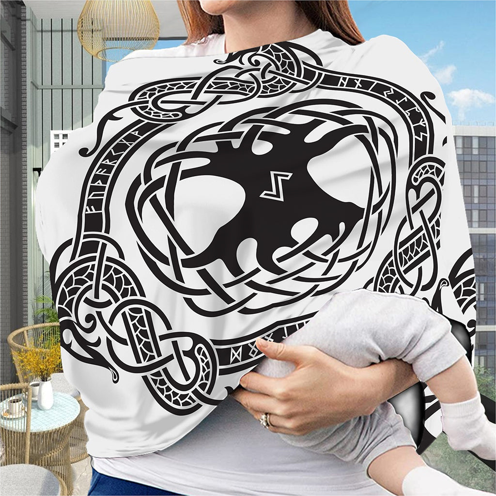 Scandinavian Yggdrasil Print Baby Seat Cover