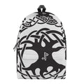 Scandinavian Yggdrasil Print School Backpack