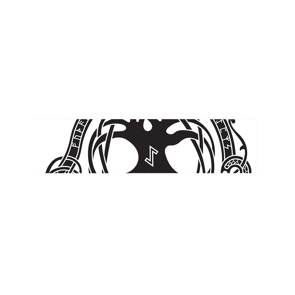 Scandinavian Yggdrasil Print Bed Runner