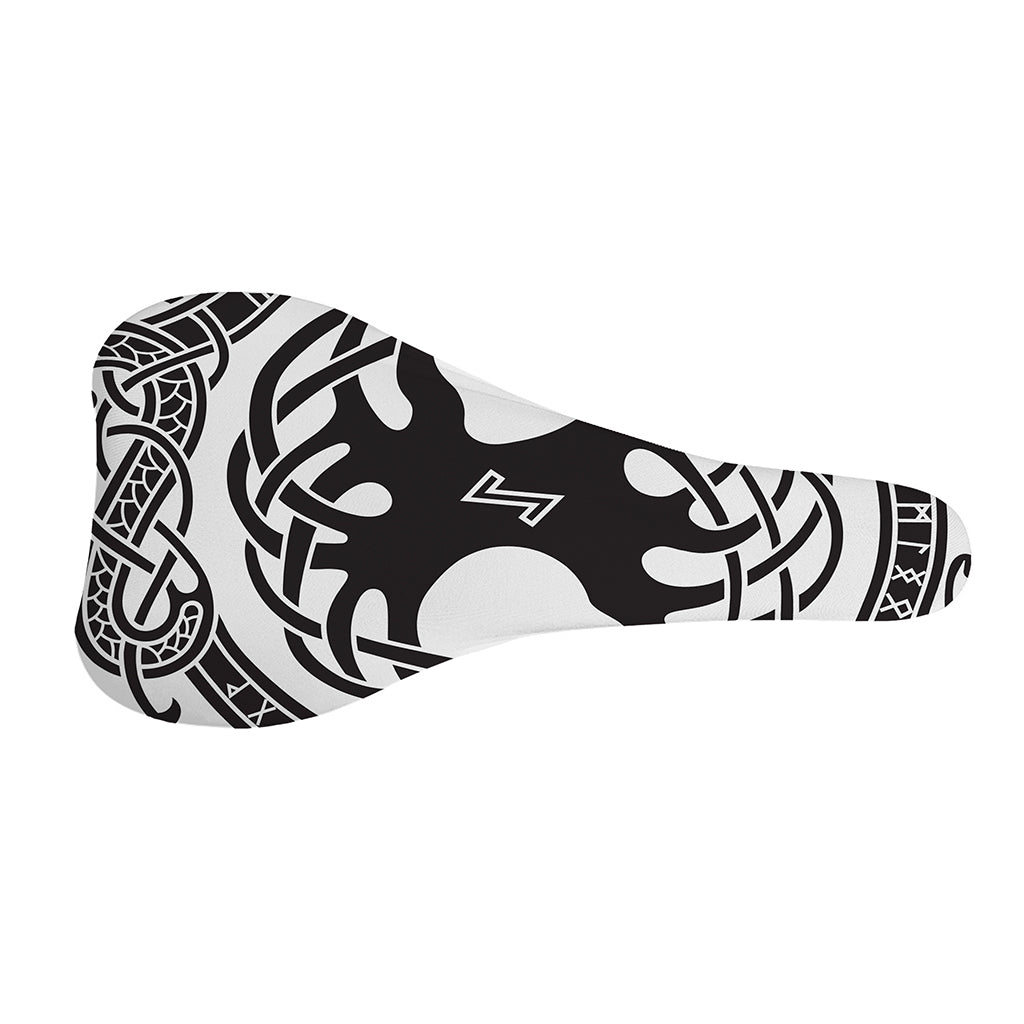 Scandinavian Yggdrasil Print Bicycle Seat Cover