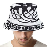 Scandinavian Yggdrasil Print Bucket Hat