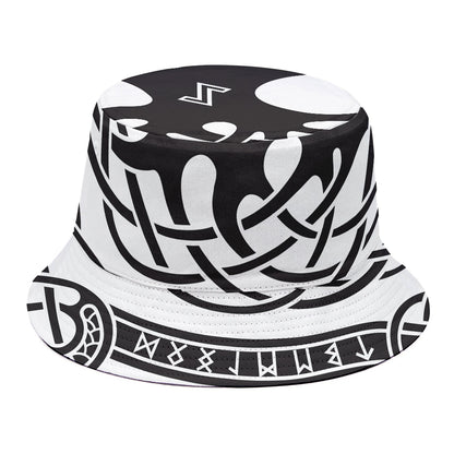 Scandinavian Yggdrasil Print Bucket Hat
