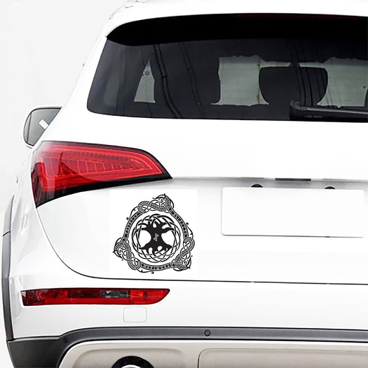 Scandinavian Yggdrasil Print Car Sticker