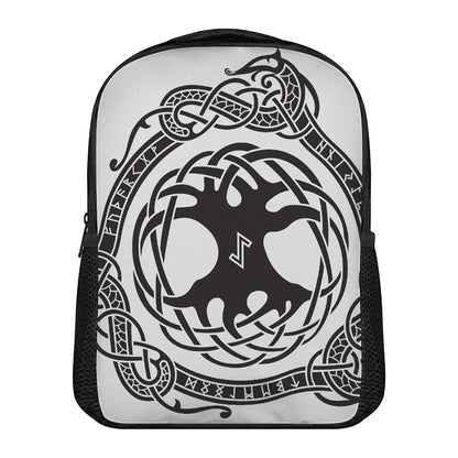 Scandinavian Yggdrasil Print Casual Backpack