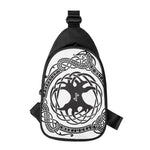 Scandinavian Yggdrasil Print Chest Bag