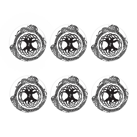Scandinavian Yggdrasil Print Coaster Set
