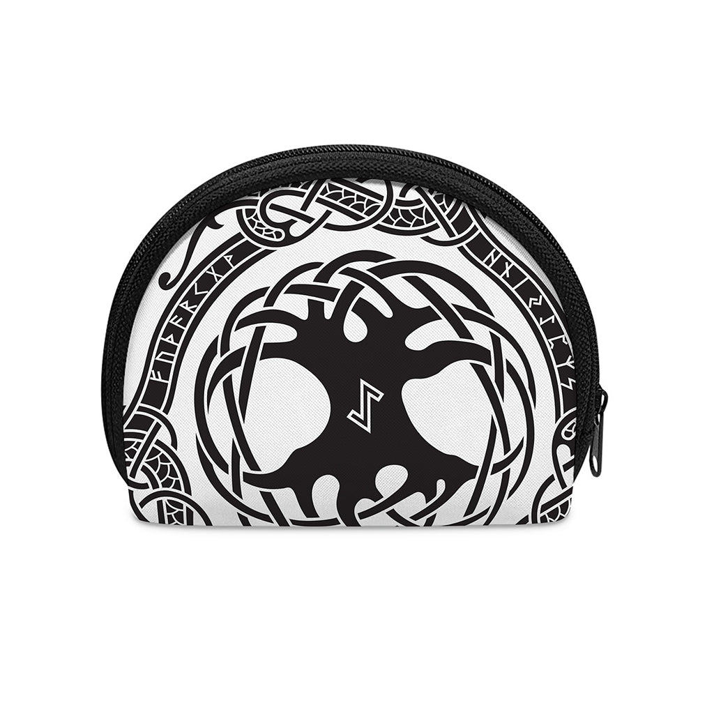 Scandinavian Yggdrasil Print Coin Purse