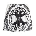 Scandinavian Yggdrasil Print Cotton Shorts