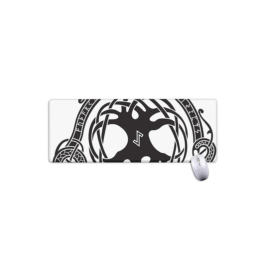 Scandinavian Yggdrasil Print Extended Mouse Pad