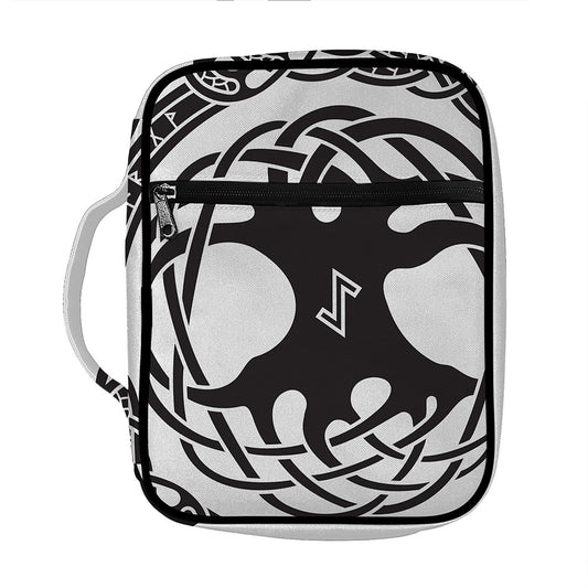 Scandinavian Yggdrasil Print Front Pocket Bible Bag