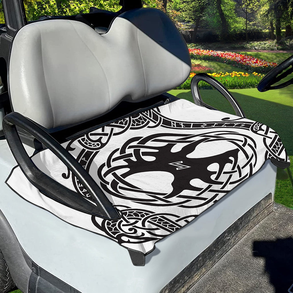 Scandinavian Yggdrasil Print Golf Cart Seat Cover