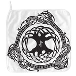 Scandinavian Yggdrasil Print Hand Towel
