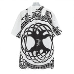 Scandinavian Yggdrasil Print Hawaiian Shirt