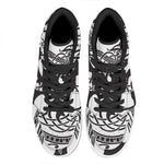 Scandinavian Yggdrasil Print High Top Leather Sneakers