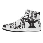 Scandinavian Yggdrasil Print High Top Leather Sneakers