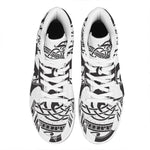 Scandinavian Yggdrasil Print High Top Leather Sneakers