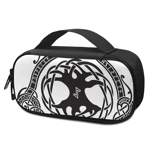 Scandinavian Yggdrasil Print Insulin Cooler Travel Case