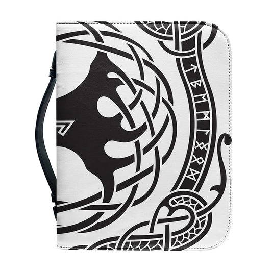 Scandinavian Yggdrasil Print Leather Bible Cover