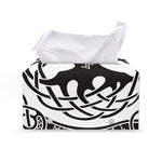 Scandinavian Yggdrasil Print Leather Tissue Box Cover