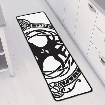 Scandinavian Yggdrasil Print Long Kitchen Mat