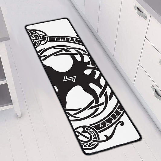 Scandinavian Yggdrasil Print Long Kitchen Mat