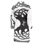 Scandinavian Yggdrasil Print Men's Bathrobe