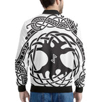 Scandinavian Yggdrasil Print Men's Bomber Jacket
