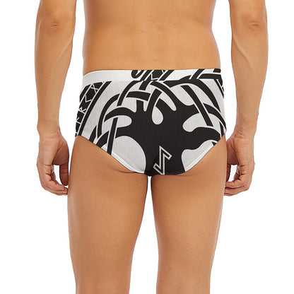 Scandinavian Yggdrasil Print Men's Briefs
