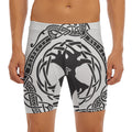 Scandinavian Yggdrasil Print Men's Long Boxer Briefs