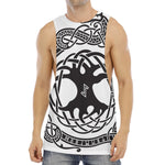 Scandinavian Yggdrasil Print Men's Muscle Tank Top