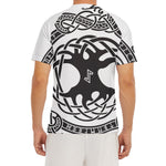 Scandinavian Yggdrasil Print Men's Short Sleeve Rash Guard